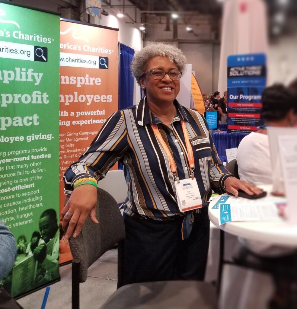 Kim at conference_cropped America's Charities dedicated account team